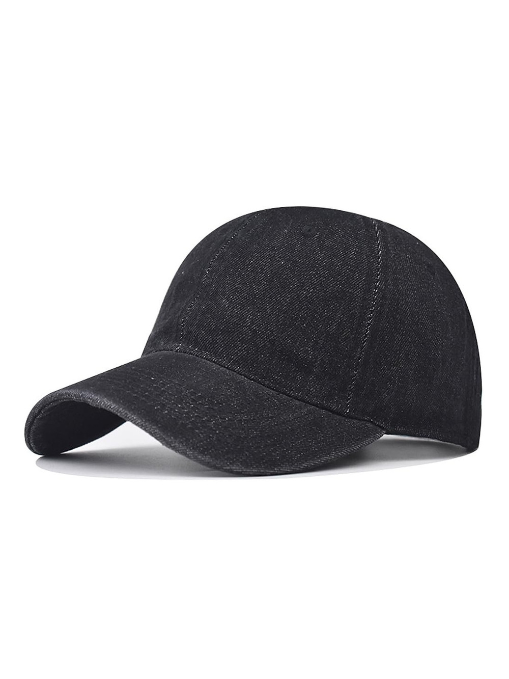 Classic Low Profile Baseball Cap for Men Women | Denim Black | Size OS